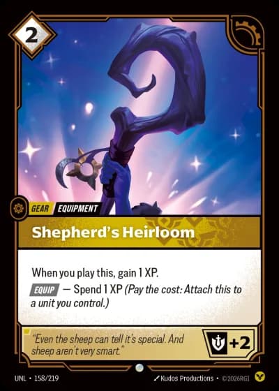 Shepherd's Heirloom #158/308 — Unleashed
