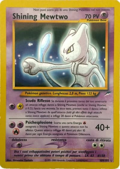 Shining Mewtwo (1ª Edizione) #109/105 — Neo Destiny (1ª Edizione)