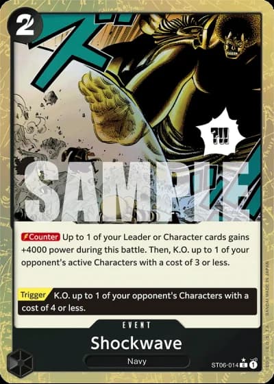 Shockwave (ST06-014) (Textured Foil) — One Piece The Best (PRB01)