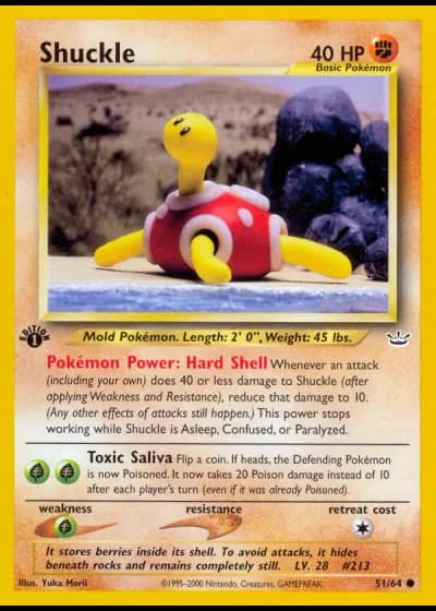 Shuckle #51/64 — Neo Revelation