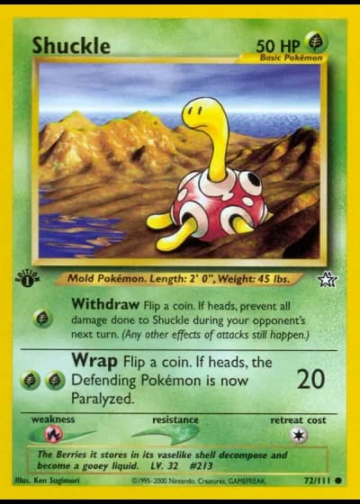Shuckle #72/111 — Neo Genesis