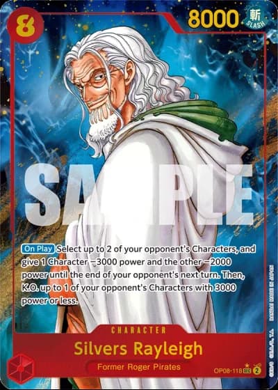 Silvers Rayleigh (OP08-118) (Alternative Art) — Two Legends (OP08)