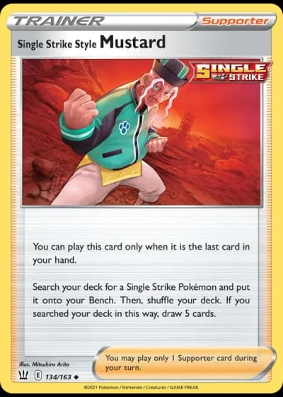 Single Strike Style Mustard #134/163 — Battle Styles