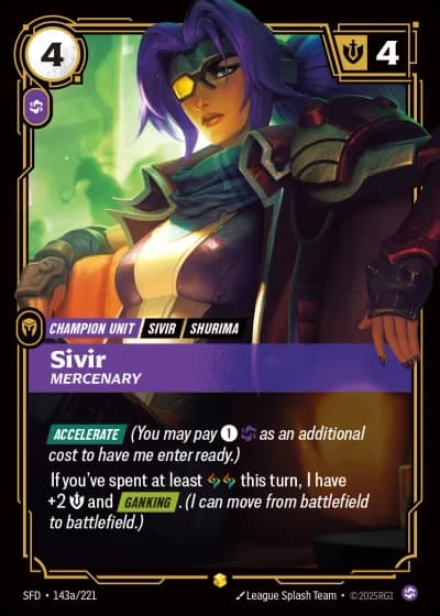 Sivir, Mercenary #143a/303 — Spiritforged