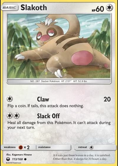 Slakoth #113/168 — Celestial Storm