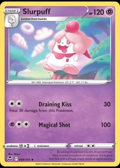 Slurpuff #084/195 — Silver Tempest