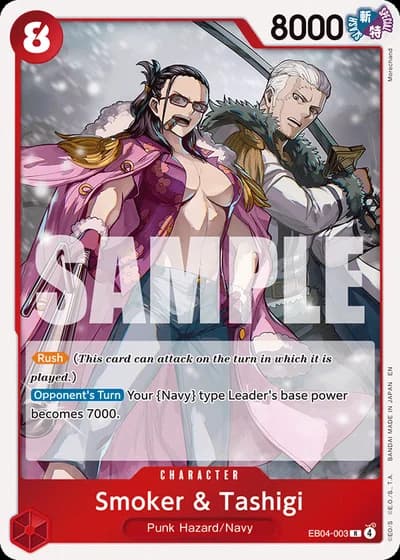 Smoker & Tashigi (EB04-003) — Adventure on Kami's Island (OP15-EB04)
