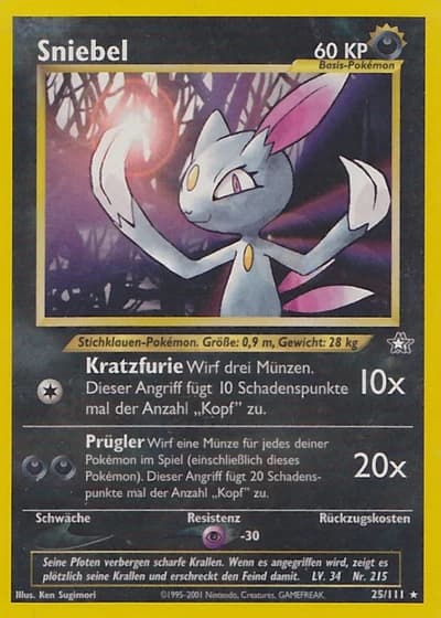 Sniebel (1. Edition) #25/111 — Neo Genesis (1. Edition)
