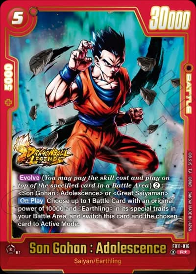 Son Gohan : Adolescence (Alternative Art) FB11-016 — Brightness of Hope (FB11)