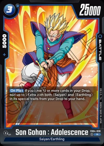 Son Gohan : Adolescence FB04-038 — Ultra Limit (FB04)
