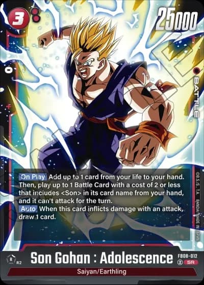 Son Gohan : Adolescence FB08-012 — Saiyan's Pride (FB08)