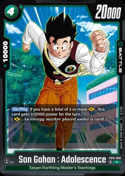 Son Gohan : Adolescence FB10-056 — Cross Force (FB10)