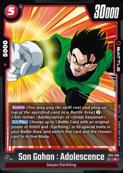 Son Gohan : Adolescence FB11-016 — Brightness of Hope (FB11)