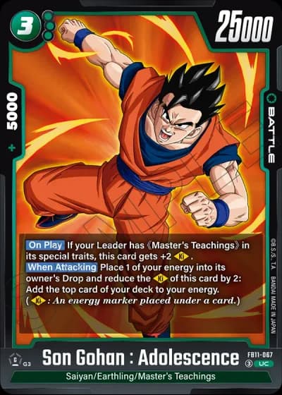 Son Gohan : Adolescence FB11-067 — Brightness of Hope (FB11)