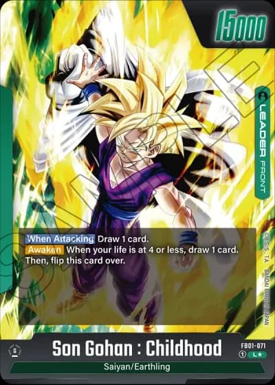 Son Gohan : Childhood (Alternative Art) FB01-071 — Awakened Pulse (FB01)