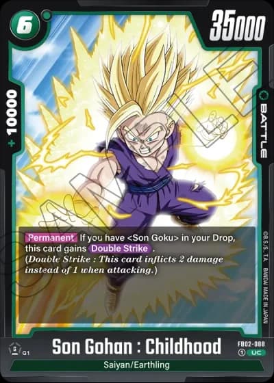 Son Gohan : Childhood FB02-088 — Blazing Aura (FB02)