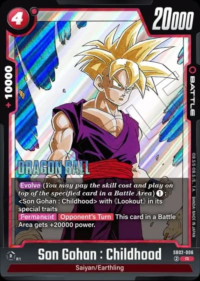 Son Gohan : Childhood SB02-006 — Manga Booster 02 (SB02)