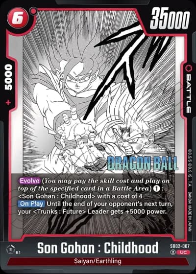 Son Gohan : Childhood SB02-007 — Manga Booster 02 (SB02)
