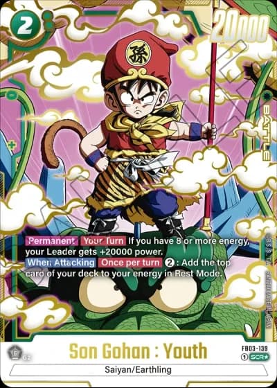 Son Gohan : Youth (Alternative Art) FB03-139 — Raging Roar (FB03)