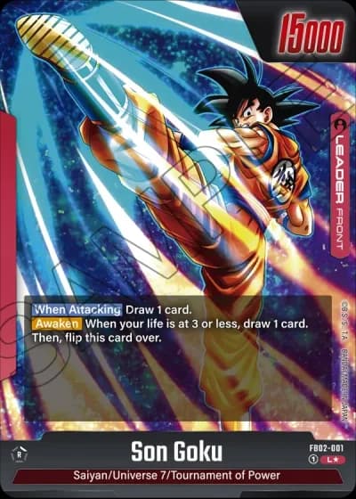 Son Goku (Alternative Art) FB02-001 — Blazing Aura (FB02)