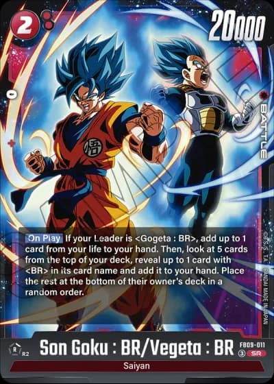 Son Goku : BR/Vegeta : BR FB09-011 — Dual Evolution (FB09)
