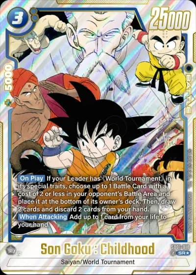 Son Goku : Childhood (Alternative Art) SB01-018 — Manga Booster 01 (SB01)