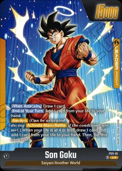 Son Goku (Gold) FS11-01 — Starter Deck EX: The Phase of Evolution (FS11)