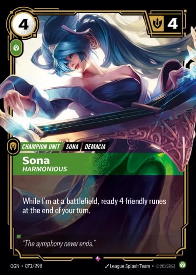 Sona, Harmonious #073/352 — Origins