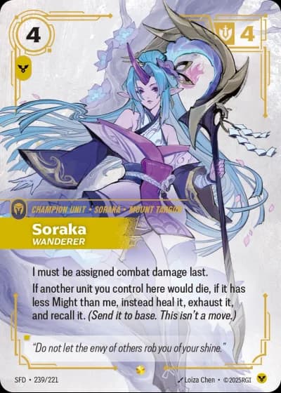 Soraka, Wanderer #239/303 — Spiritforged