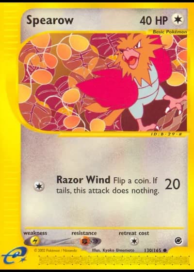 Spearow #130/165 — Expedition Base Set