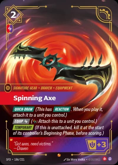 Spinning Axe #186/303 — Spiritforged