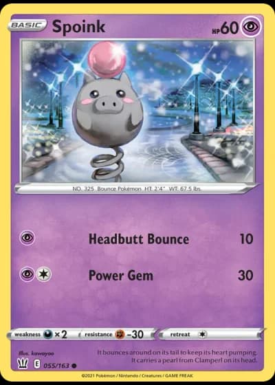 Spoink #55/163 — Battle Styles