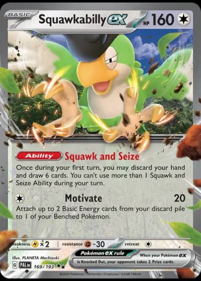 Squawkabilly ex #169/193 — Paldea Evolved