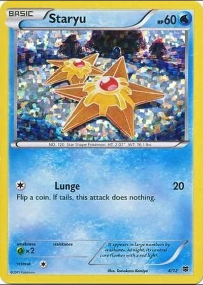 Staryu #4/12 — McDonald's Collection 2015