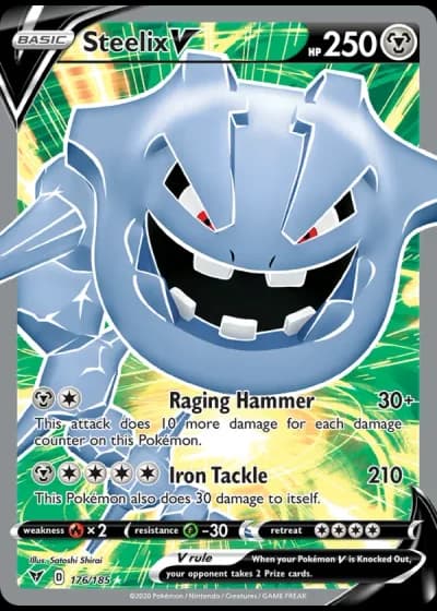 Steelix V #176/185 — Vivid Voltage