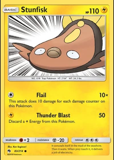 Stunfisk #83/214 — Lost Thunder