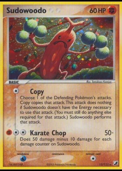Sudowoodo #15/115 — EX Forze Segrete