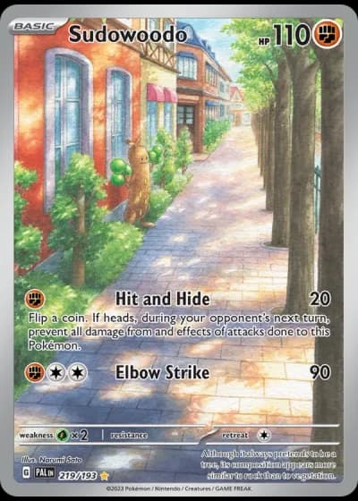 Sudowoodo #219/193 — Paldea Evolved