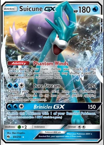 Suicune GX #60/214 — Lost Thunder