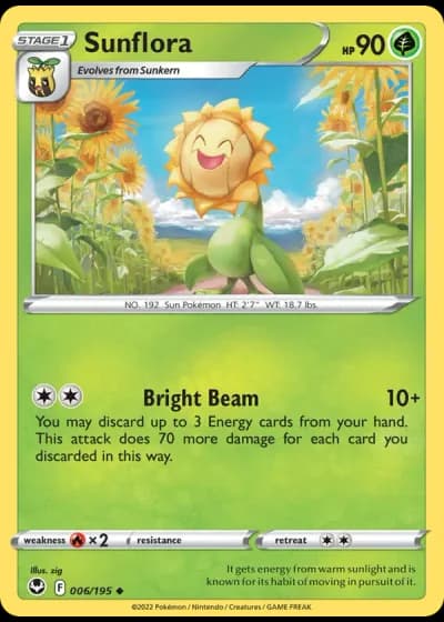 Sunflora #006/195 — Silver Tempest