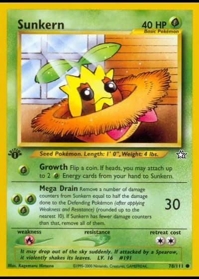 Sunkern #78/111 — Neo Genesis
