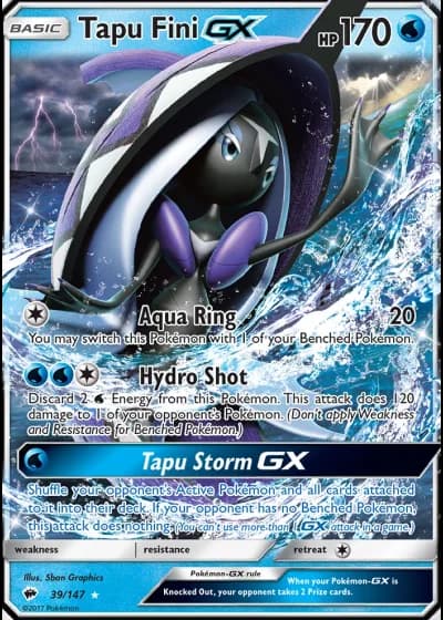 Tapu Fini GX #39/147 — Burning Shadows