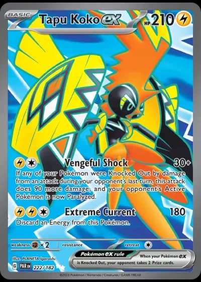Tapu Koko ex #222/182 — Paradox Rift