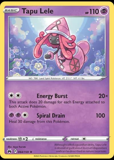 Tapu Lele #064/159 — Crown Zenith