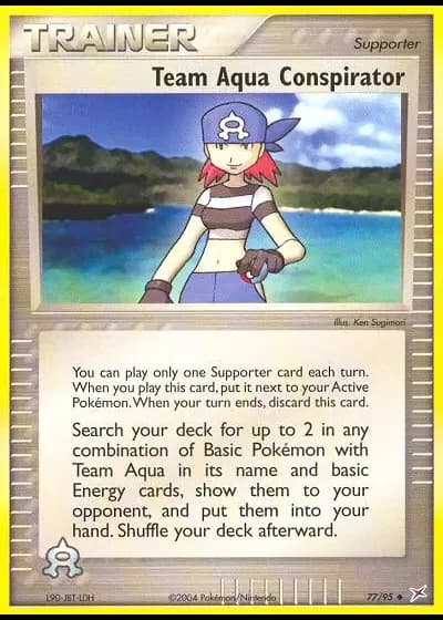 Team Aqua Conspirator #77/95 — Team Magma vs Team Aqua