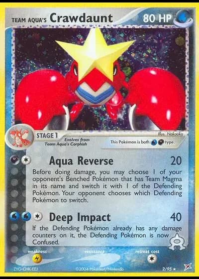 Team Aqua's Crawdaunt #2/95 — EX Team Magma vs Team Idro