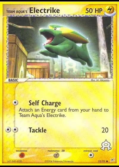 Team Aqua's Electrike #53/95 — EX Team Magma vs Team Idro