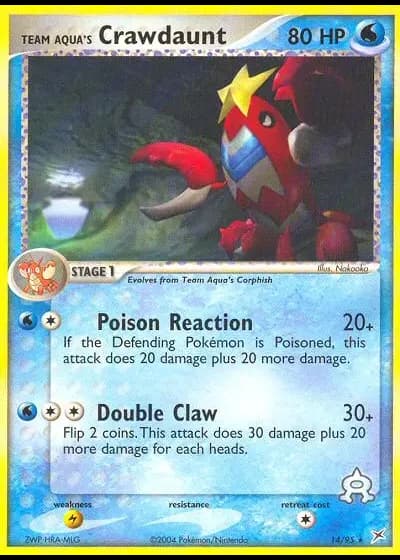 Team Aquas Krebutack #14/95 — EX Team Magma vs Team Aqua