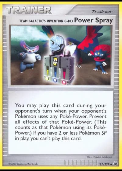 Team Galactic's Invention G-103 Power Spray #117/127 — Platinum
