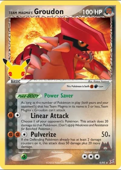 Team Magma's Groudon #9/95 — Classic Collection (Celebrations)